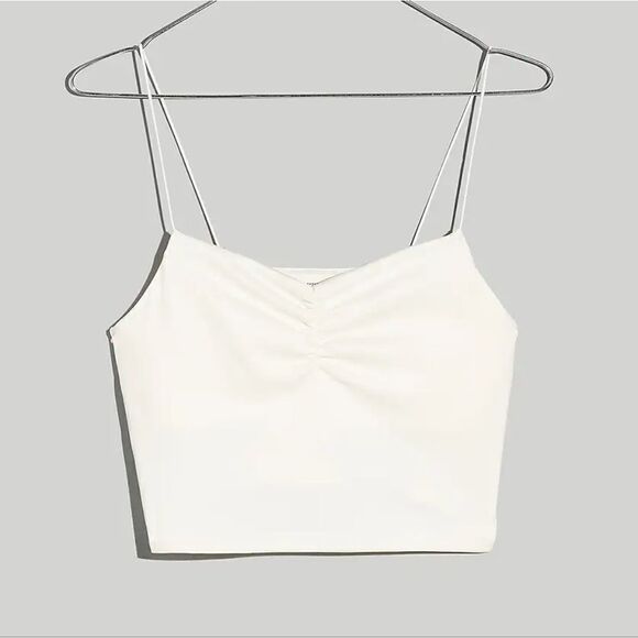 NWT Madewell Flex Sweetheart Crop Tank Top - Picture 4 of 8